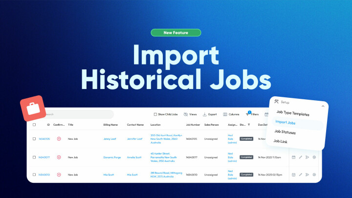 Import Historical Jobs | Formitize