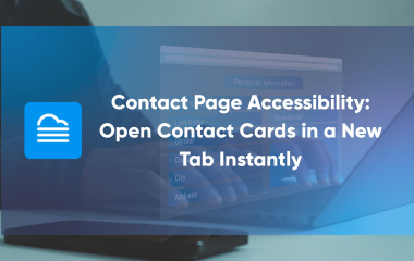 Contact Page Accessibility Open Contact Cards in a New Tab Instantly