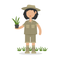 Landscaper Green Illustration Transparent A