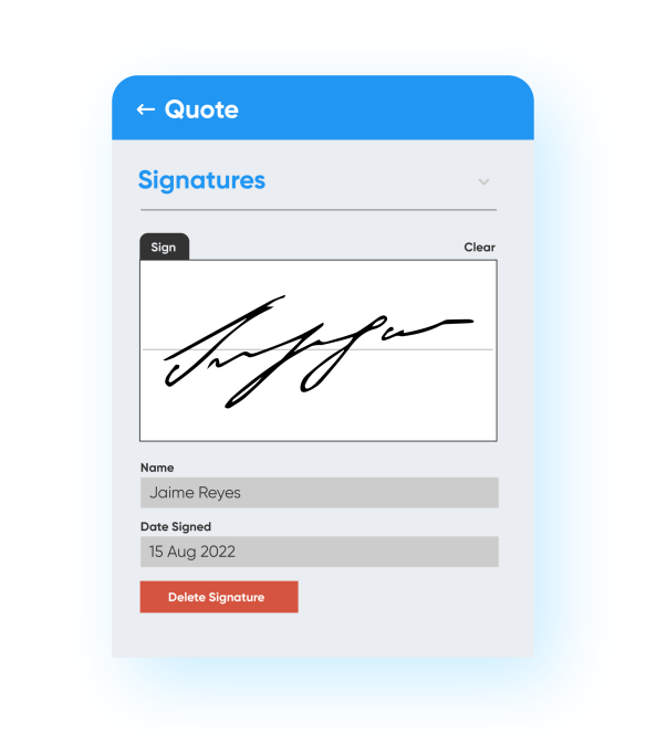 Quote Signatures