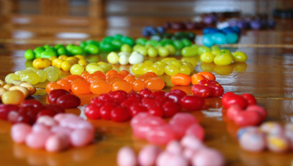 a rainbow assortment of jellybean candies sorted b 2024 05 27 00 55 34 utc