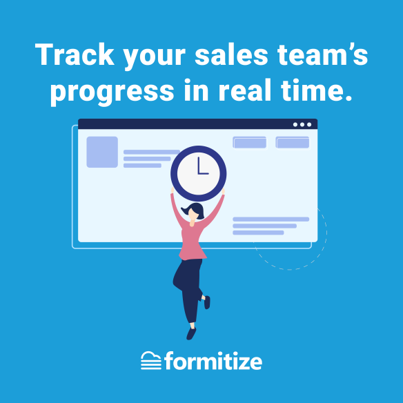 Track your sales team's progress in real time